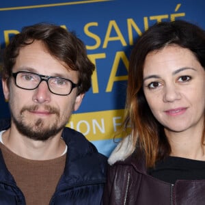 Lorant Deutsch et son épouse Marie-Julie Baup assistant à "Cap sur la Santé Mentale" à La Défense, près de Paris, en France, le 14 mai 2018. Photo par Alain Apaydin/ABACAPRESS.COM