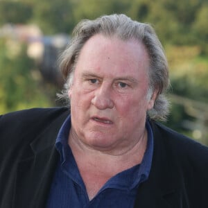 Gérard Depardieu vu au photocall Bonne Pomme dans le cadre du 10e Festival du film d'Angoulême à Angoulême, France, le 25 août 2017. Photo par Jerome Domine/ABACAPRESS.COM