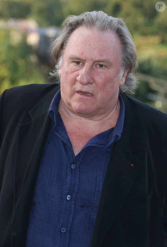 Gérard Depardieu vu au photocall Bonne Pomme dans le cadre du 10e Festival du film d'Angoulême à Angoulême, France, le 25 août 2017. Photo par Jerome Domine/ABACAPRESS.COM