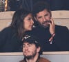 Aurelie Casse et son compagnon dans les tribunes des Internationaux de France de tennis de Roland Garros 2024 à Paris, France, le 1er juin 2024. © Jacovides-Moreau/Bestimage 