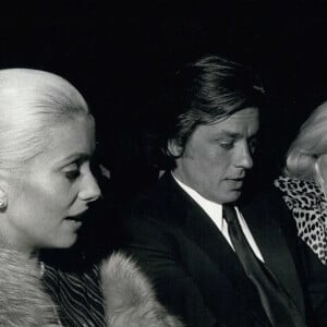 19 septembre 1972 - Catherine Deneuve, Alain Delon et Mireille Darc à l'Olympia Photo by © Keystone Press Agency/ZUMA Wire/ABACAPRESS.COM