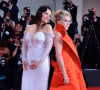 Elle aurait demandé à Juliette Binoche de la vouvoyer...Juliette Binoche et Catherine Deneuve assistant à la cérémonie d'ouverture et à la première de The Truth (La Vérité) dans le cadre de la 76e Mostra de Venise, le 28 août 2019. Photo par Aurore Marechal/ABACAPRESS.COM