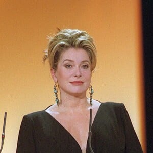 "CATHERINE DENEUVE" 25EME CEREMONIE DES CESARS A PARIS "PLAN AMERICAIN"