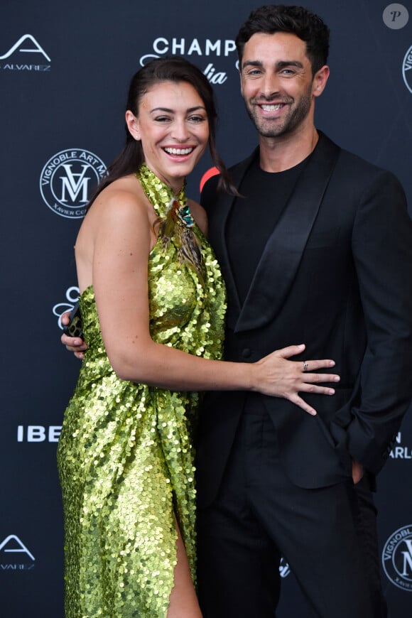 Rachel Legrain-Trapani (Miss France 2007) et son compagnon Valentin Léonard au photocall de la cérémonie d'ouverture de la 61ème édition du Festival de Télévision de Monte-Carlo au Grimaldi Forum, à Monaco, le 17 juin 2022. © Bruno Bebert/Bestimage