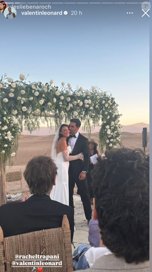 "Ces 3 jours de fête sont terminés. Je ne sais pas par quoi commencer", a-t-elle écrit en story sur Instagram.
Valentin Leonard partage et repartage des moments de son mariage Rachel Trapani.