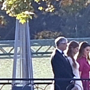 Bill Gates, Jennifer Gates, Melinda Gates lors du mariage de Jennifer Gates et Nayel Nassar à North Salem, New York. Photo par Elder Ordenez/Splash News/ABACAPRESS.COM