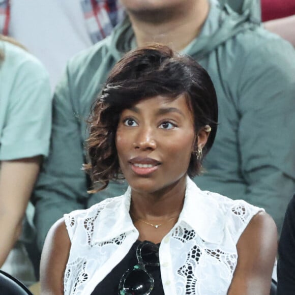 Ensemble, Yannick Noah et Malika se sont rendus à plusieurs évènements sportifs 
 
Yannick Noah et sa compagne Malika - Les célébrités en tribunes pendant l'épreuve de basketball de Demi-Finale opposant la France à l'Allemagne lors des Jeux Olympiques de Paris 2024 (JO) à l'Arena Bercy, à Paris, France, le 8 août 2024. © Jacovides-Perusseau/Bestimage