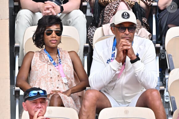 Yannick Noah et sa compagne Malika lors des Jeux Olympiques de Paris 2024. Photo : Laurent Zabulon/ABACAPRESS.COM