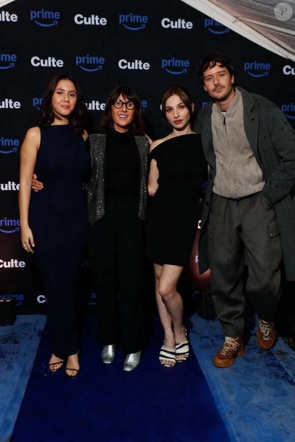 Anaïde Rozam, Alexia Laroche-Joubert, Marie Colomb, César Domboy - Avant-première de la série "Culte" à la Villa Culte à Paris. Le 9 octobre 2024 © Christophe Clovis / Bestimage