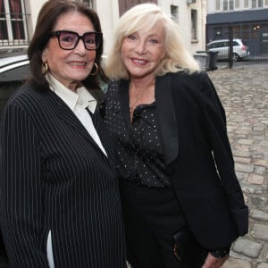 Exclusif - Nana Mouskouri et Michèle Torr à la pièce de théâtre "Quand je serai grand, je serai Nana Mouskouri" au studio Hébertot à Paris le 18 Septembre 2023.