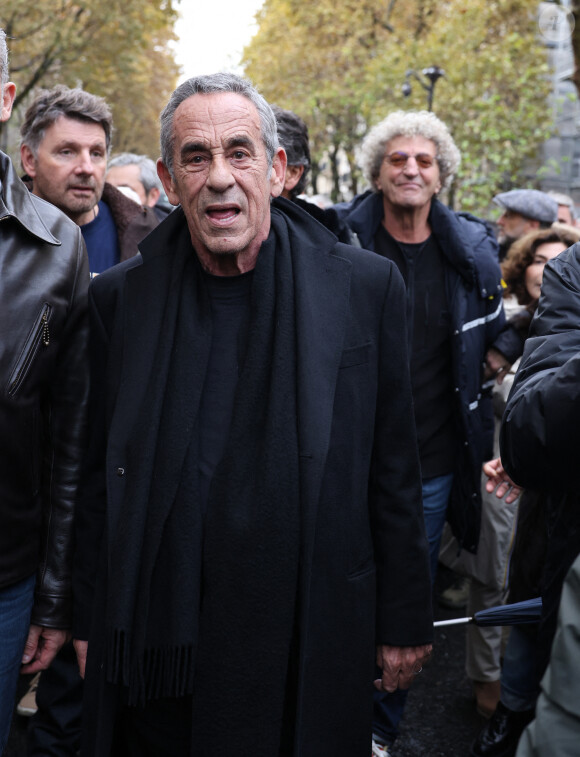 Thierry Ardisson - Marche pour la République et contre l'antisémitisme à Paris le 12 novembre 2023. © Denis Guignebourg / Bestimage