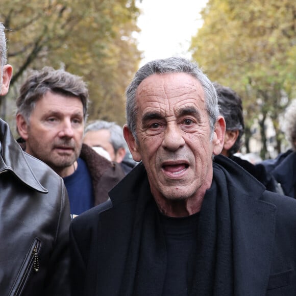 Thierry Ardisson - Marche pour la République et contre l'antisémitisme à Paris le 12 novembre 2023. © Denis Guignebourg / Bestimage