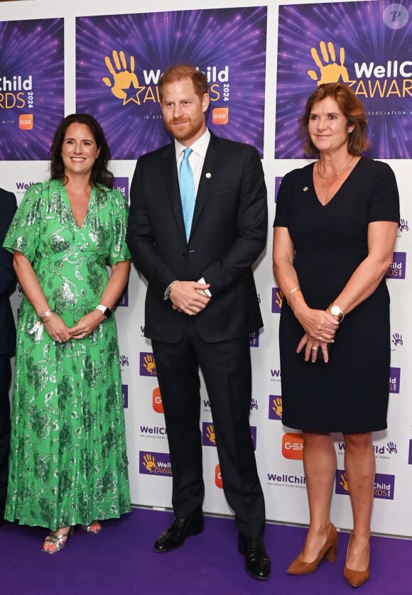 Le prince Harry, duc de Sussex, participe en tant que parrain aux WellChild Awards à Londres, le 30 septembre 2024. Les WellChild Awards récompensent les qualités inspirantes de certains des jeunes gravement malades du pays et le dévouement de ceux qui les maintiennent en bonne santé et heureux, notamment les professionnels de la santé, de l'aide sociale et de l'éducation. Le Prince Harry assiste régulièrement à l'événement annuel organisé par WellChild, l'organisme caritatif national qui fournit un réseau national d'infirmières, des projets de rénovation domiciliaire et des programmes de soutien aux familles.