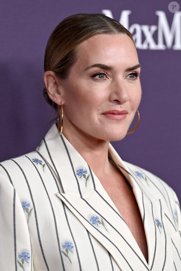 Kate Winslet au photocall de la soirée Women In Film Annual Gala à l'hôtel Beverly Hilton à Los Angeles le 24 octobre 2024.