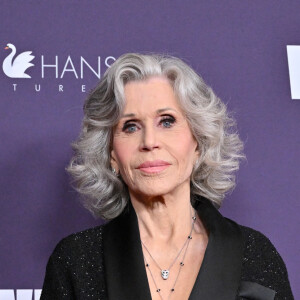 Jane Fonda au photocall de l'événement Women in Film pour le prix Max Mara Face of the Future à l'hôtel Beverly Hilton à Los Angeles le 24 octobre 2024.