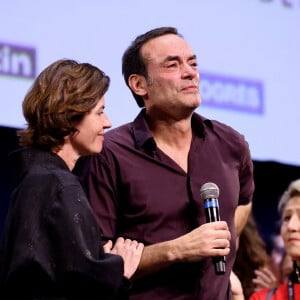 Irène Jacob, Anthony Delon - Pour la séance de clôture de la 16ème édition du Festival Lumière de Lyon, un hommage tout particulier a été rendu à l'acteur Alain Delon en projetant "Plein Soleil" de René Clément.  Le 20 octobre 2024.  © Dominique Jacovides/Bestimage 