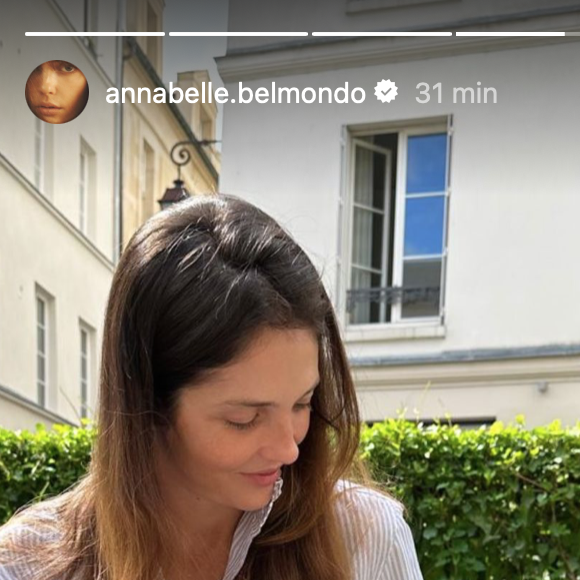 Ce samedi 26 octobre 2024, la maman de 36 ans partage un tendre cliché de son fils sur Instagram...
Story Instagram d'Annabelle Belmondo en compagnie de son fils Angelo.