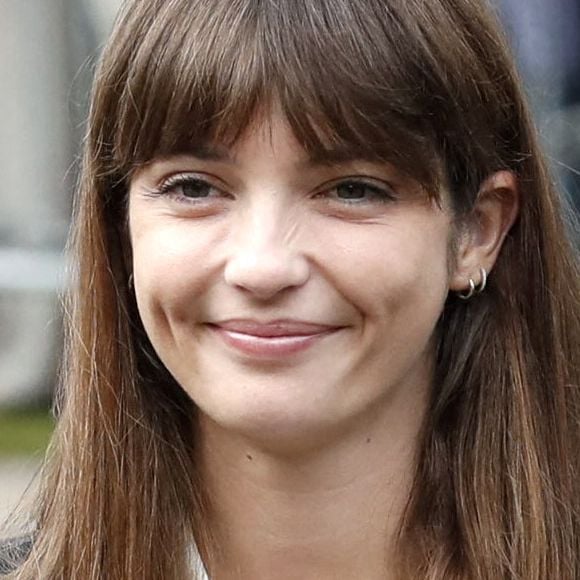 Annabelle Belmondo - Obsèques de Jean-Paul Belmondo en en l'église Saint-Germain-des-Prés, à Paris le 10 septembre 2021. © Cyril Moreau / Bestimage 