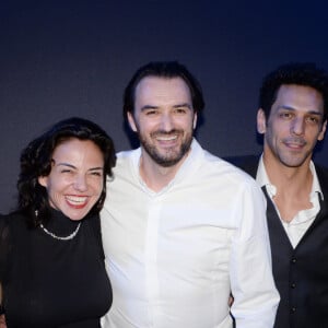 Caroline Gaspard (créatrice de la Maison Akillis), Tomer Sisley, sa femme Sandra, le chef Cyril Lignac, Bar Refaeli - Soirée du 10ème anniversaire du joaillier Akillis au Palais de Chaillot à Paris le 10 avril 2018. © Rachid Bellak / Bestimage