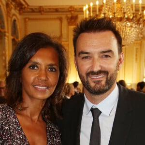 Karine Le Marchand et Cyril Lignac assistant à la cérémonie où Pierre Hermé devient Commandeur des Arts et des Lettres, à Paris, France, le 23 septembre 2019. Photo par Jerome Domine/ABACAPRESS.COM