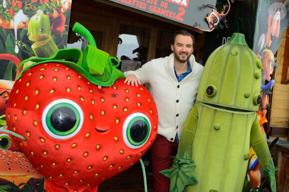 Cyril Lignac pose lors d'un photocall pour 'Tempete De Boulettes Geantes 2' dans le cadre du 17ème Festival du Film de Comédie de l'Alpe d'Huez en France, le 17 janvier 2014. Photo par Nicolas Briquet/ABACAPRESS.COM