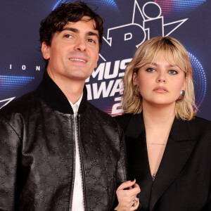 Florian Rossi et sa compagne Louane Emera au photocall de la 25ème cérémonie des "NRJ Music Awards (NMA)" au palais des Festivals et des Congrès de Cannes, France. © Dominique Jacovides/Bestimage