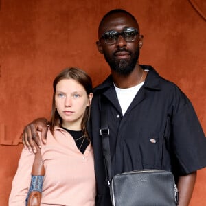 Gina Jimenez et Thomas Ngijol au village (jour 10) lors des Internationaux de France de Tennis de Roland Garros 2022 à Paris, France, le 31 mai 2022. © Dominique Jacovides/Bestimage 