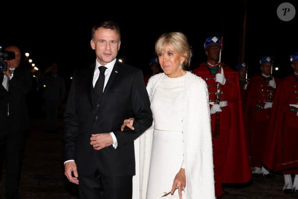 Parmi leurs invités, de nombreuses célébrités de tous les milieux confondus
Emmanuel et Brigitte Macron - Dîner d'Etat offert par sa Majesté le roi Mohammed VI du Maroc en l'honneur du Président de la République Emmanuel Macron et de la première dame Brigitte Macron au Palais Royal de Rabat au Maroc le 29 Octobre 2024. © Dominique Jacovides/Bestimage 