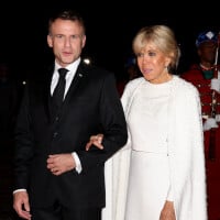 Brigitte Macron au Maroc : Un look immaculé en cape brodée, Rachida Dati divine en caftan soyeux et coloré au dîner d'Etat