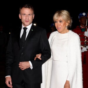 Brigitte Macron a mis tout le monde d'accord lors du dîner d'Etat
Emmanuel et Brigitte Macron - Dîner d'Etat offert par sa Majesté le roi Mohammed VI du Maroc en l'honneur du Président de la République Emmanuel Macron et de la première dame Brigitte Macron au Palais Royal de Rabat au Maroc © Dominique Jacovides/Bestimage 