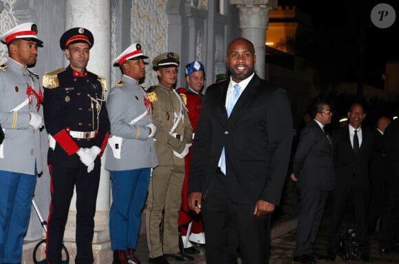 Teddy Riner - Dîner d'Etat offert par sa Majesté le roi Mohammed VI du Maroc en l'honneur du Président de la République Emmanuel Macron et de la première dame Brigitte Macron au Palais Royal de Rabat au Maroc le 29 Octobre 2024. © Dominique Jacovides/Bestimage 