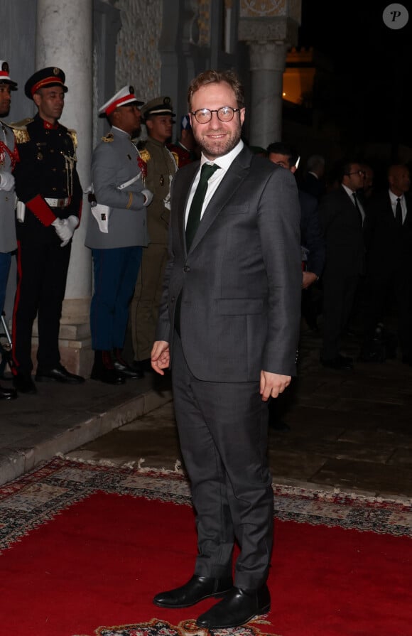 Antoine Armand - Dîner d'Etat offert par sa Majesté le roi Mohammed VI du Maroc en l'honneur du Président de la République Emmanuel Macron et de la première dame Brigitte Macron au Palais Royal de Rabat au Maroc le 29 Octobre 2024. © Dominique Jacovides/Bestimage 