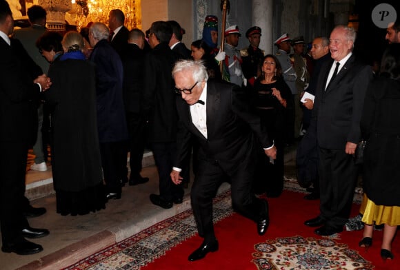 Gérard Darmon - Dîner d'Etat offert par sa Majesté le roi Mohammed VI du Maroc en l'honneur du Président de la République Emmanuel Macron et de la première dame Brigitte Macron au Palais Royal de Rabat au Maroc le 29 Octobre 2024. © Dominique Jacovides/Bestimage 