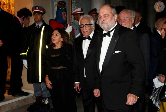 Notamment Gérard Darmon et Eric Dupond-Moretti
Gérard Darmon, Eric Dupond-Moretti - Dîner d'Etat offert par sa Majesté le roi Mohammed VI du Maroc en l'honneur du Président de la République Emmanuel Macron et de la première dame Brigitte Macron au Palais Royal de Rabat au Maroc le 29 Octobre 2024. © Dominique Jacovides/Bestimage 