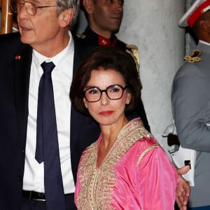 Rachida Dati - Dîner d'Etat offert par sa Majesté le roi Mohammed VI du Maroc en l'honneur du Président de la République Emmanuel Macron et de la première dame Brigitte Macron au Palais Royal de Rabat au Maroc le 29 Octobre 2024. © Dominique Jacovides/Bestimage 