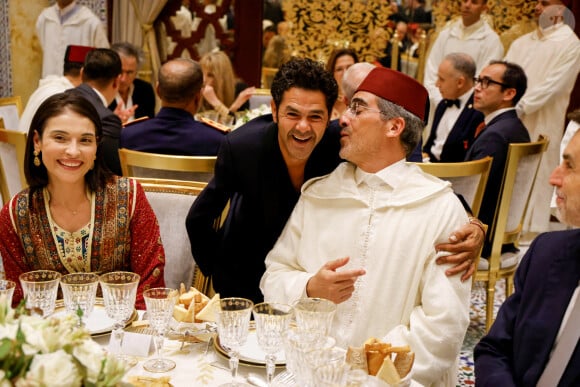 Jamel Debbouze lors du banquet d'Etat organisé par le roi Mohammed VI en l'honneur d'Emmanuel et Brigitte Macron à Rabat au Maroc, le 29 octobre 2024 © Ludovic Marin/Pool/Bestimage