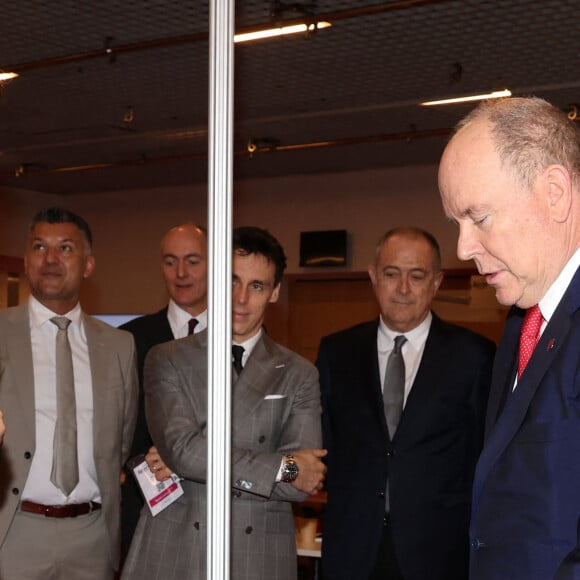 Le prince Albert II de Monaco - Convention mondiale sur les médias et les technologies du sport "Sportel" au Grimaldi Forum à Monaco le 29 octobre 2024. © Claudia Albuquerque/Bestimage 