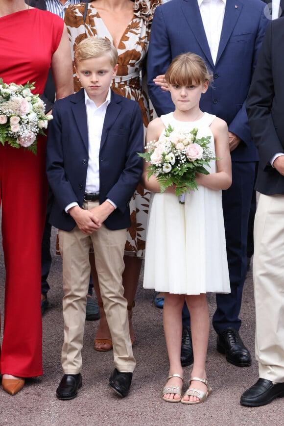 Cette maison, il souhaite que Jacques et Gabriella, ses jumeaux de bientôt 10 ans, la connaissent 
Traditionnel Pique Nique des Monégasques "U Cavagnetu" dans le Parc princesse Antoinette, en présence du prince Albert II de Monaco et de la princesse Charlene accompagnés par leurs enfants le prince Jacques de Monaco, marquis des Baux, et La princesse Gabriella de Monaco, comtesse de Carladès, à Monaco, le 7 septembre 2024. © Jean-Charles Vinaj/Pool Monaco/Bestimage 