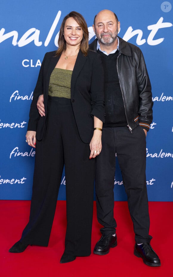 Julia Vignali et son mari Kad Merad - Avant-première du film "Finalement" de C. Lelouch qui fête son 87ème anniversaire au Grand Rex à Paris le 30 octobre 2024. © Pierre Perusseau/Bestimage