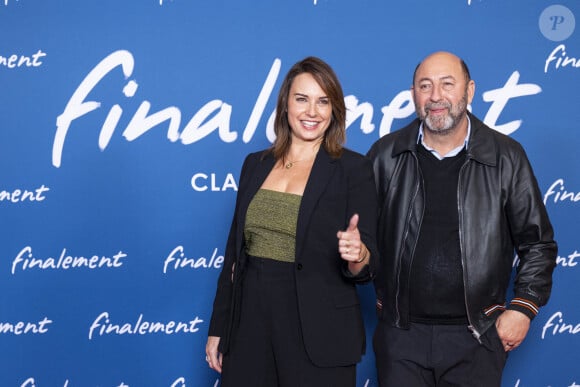 Julia Vignali et son mari Kad Merad - Avant-première du film "Finalement" de C. Lelouch qui fête son 87ème anniversaire au Grand Rex à Paris le 30 octobre 2024. © Pierre Perusseau/Bestimage