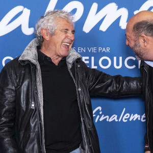 Michel Boujenah et Kad Merad - Avant-première du film "Finalement" de C. Lelouch qui fête son 87ème anniversaire au Grand Rex à Paris le 30 octobre 2024. © Pierre Perusseau/Bestimage 