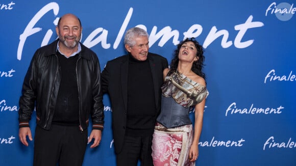 Kad Merad, Claude Lelouch et Barbara Pravi - Avant-première du film "Finalement" de C. Lelouch qui fête son 87ème anniversaire au Grand Rex à Paris le 30 octobre 2024. © Pierre Perusseau/Bestimage 