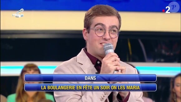 Laurens sur le plateau de "N'oubliez pas les paroles"