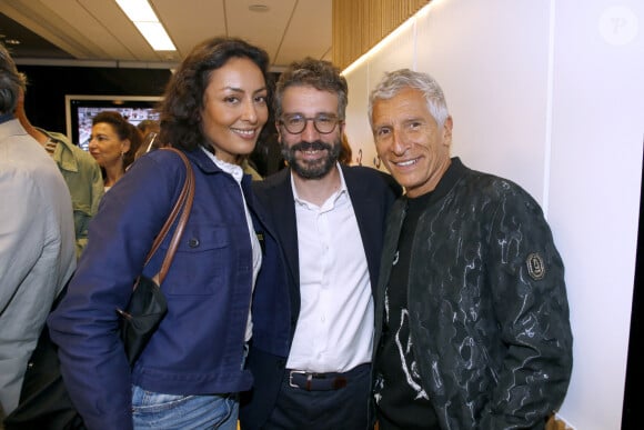 Exclusif - Leïla Kaddour-Boudadi, Stephane Sitbon-Gomez (N° 2 de France TV) et Nagui - Déjeuner dans la loge de France TV lors des Internationaux de France de Tennis de Roland Garros 2024 - Jour 4 à Paris le 29 Mai 2024. © Bertrand Rindoff / Bestimage