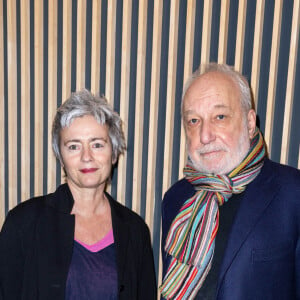 François Berléand et sa compagne Alexia Stresi - Avant Première Parisienne du film "Seule la terre est éternelle " à l'UGC Danton le 22 mars 2022. © Olivier Borde / Bestimage