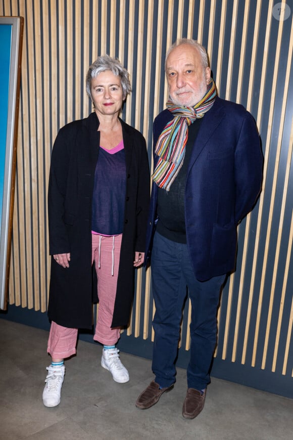 François Berléand et sa compagne Alexia Stresi - Avant Première Parisienne du film "Seule la terre est éternelle " à l'UGC Danton le 22 mars 2022. © Olivier Borde / Bestimage