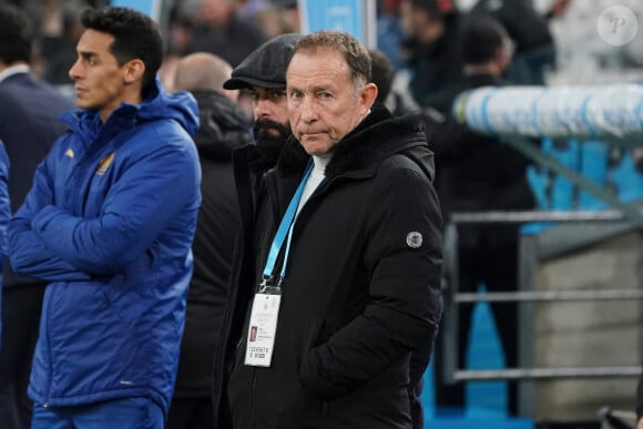 Jean-Pierre Papin - Match de Ligue 1 Uber Eats "Marseille - Metz (1-1)" au stade Vélodrome, le 9 février 2024.