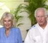 Charles et Camilla ont effectué un long voyage pour revenir d'Océanie, entrecoupé d'escales, ce qui représente une exposition plus importante aux virus de l'hiver
Le roi Charles III d'Angleterre et la reine consort Camilla Parker Bowles lors du dîner officiel et de la réception du "Commonwealth Heads of Government and Delegation (CHOGM)" à Apia (Iles Samoa), à l'occasion de leur visite en Australie. Le 25 octobre 2024 