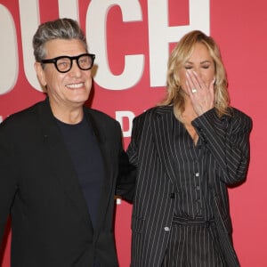 Marc Lavoine et Adriana Karembeu au photocall du "concerto pour la paix" de Omar Harfouch au Théâtre des Champs-Elysées à Paris le 18 septembre 2024. © Coadic Guirec / Bestimage 