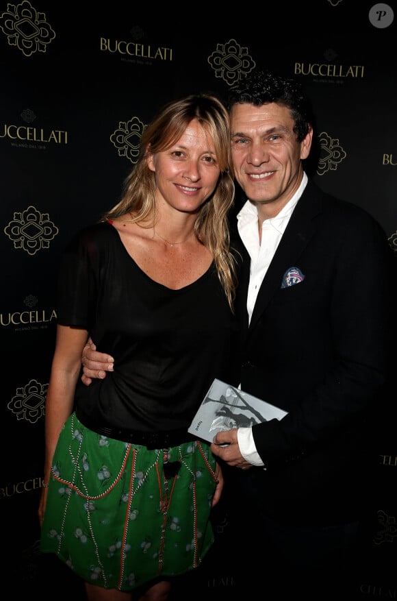 Marc Lavoine et son ex-femme Sarah Poniatowski - Inauguration de la nouvelle boutique Buccellati rue de la Paix à Paris le 8 juin 2016. © Dominique Jacovides / Bestimage 